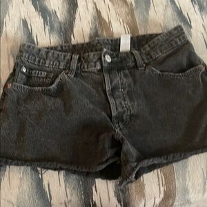 Classic Black Jean Shorts